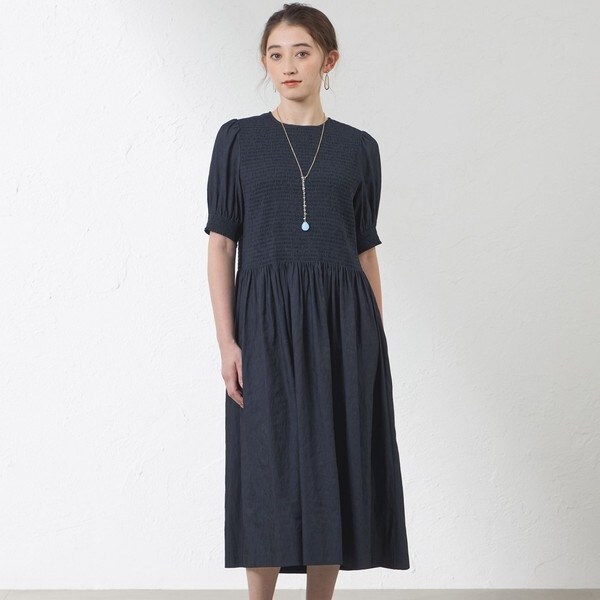 近年モデル✨AMACA デニムライクシャツワンピース 定価4.5万 ベルト