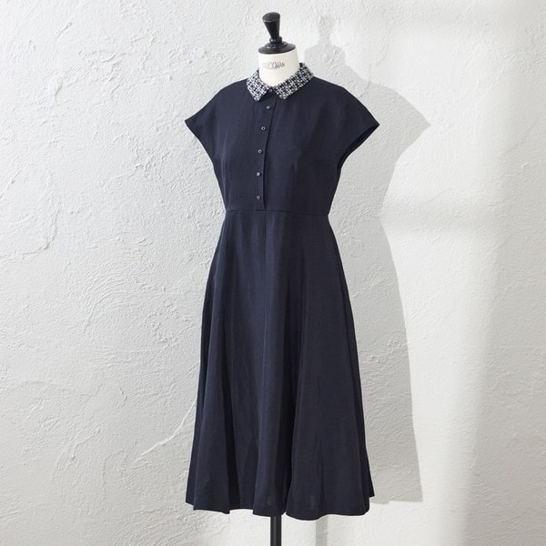 極美品 ブルーレーベル クレストブリッジ ハイゲージポンチドレスワンピース 38 BLUE LABEL / BLACK LABEL CRESTBRIDGE｜【一部店舗限定