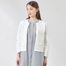 ペーパーコットンニットジャケット