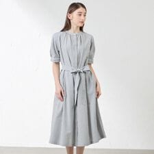 アマカ(AMACA)のポリエステルコットンサッカーワンピース