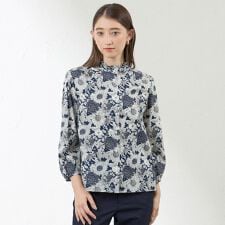 【Anniversary　Piece】【LIBERTY】タナローンシャツブラウス　スイム・ダンクレア
