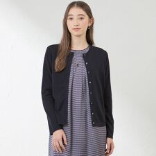 シルクコットンベーシックカーデ