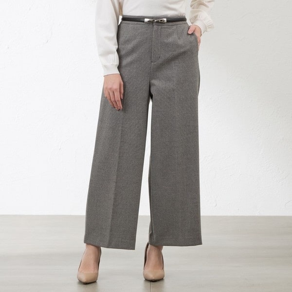 BLUE LABEL　CRESTBRLDGE ウールライクツイルガウチョパンツ BLUE LABEL CRESTBRLDGE ウールライクツイルガウチョパンツ BLUE
