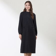 【Anniversary　Piece】【尾州素材】ツイードジャンパードレス