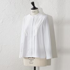 【ATELIER COLLECTION】 ストレッチブロードビブヨークブラウス