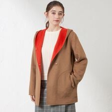 【Anniversary　Piece】紡毛配色リバーコート