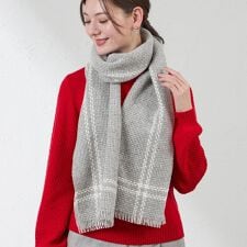 バスケット織りマフラー