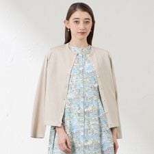 コットンシルクラメ クルーネックカーディガン