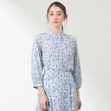 【LIBERTY】BOTANIST'S JOURNEY タックブラウス