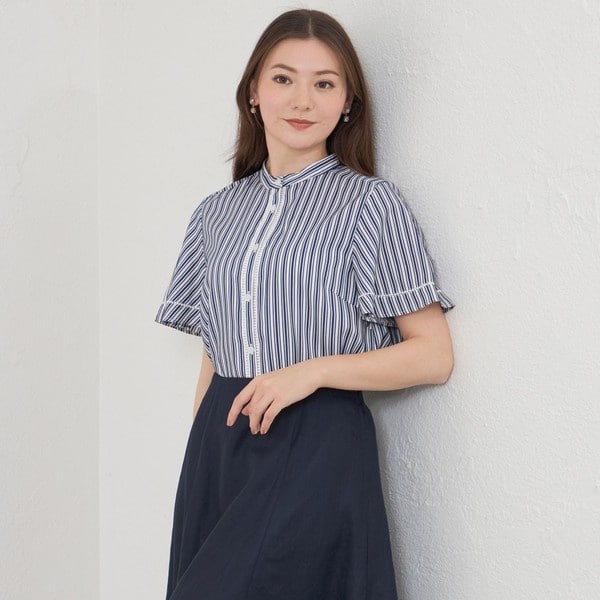 新品 AMACA アマカ 【ウォッシャブル】ポイントエンブロイドレス