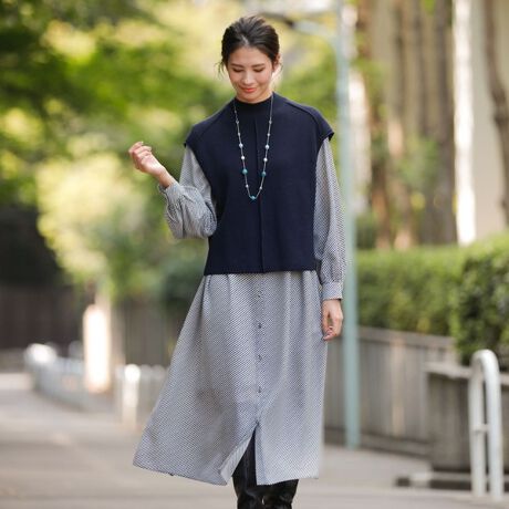 ウォッシャブル 幾何プリントワンピース トランスワーク Trans Work U1j ファッション通販 マルイウェブチャネル