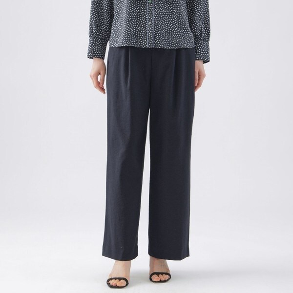 【透け防止】【吸水速乾】【接触冷感】【UV対策】【ウォッシャブル】ドライオックスワイドストレートパン