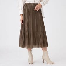 トランスワーク(TRANS WORK)の【ウォッシャブル】シアートリコットスカート