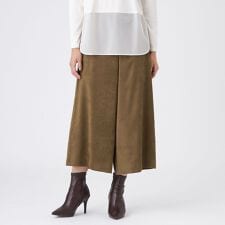 【ウォッシャブル】ストレッチスエードパンツ