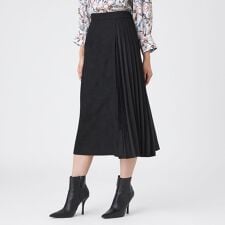 【ウォッシャブル】ストレッチスエードスカート