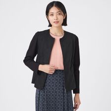 【ウォッシャブル】ストレッチスエードジャケット
