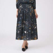 【ウォッシャブル】コスモ柄プリントスカート