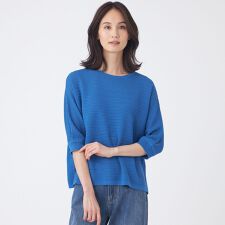 【ウォッシャブル】シアーニットプルオーバー