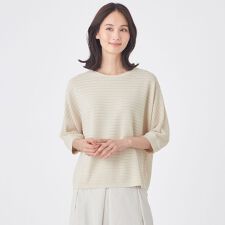 【ウォッシャブル】シアーニットプルオーバー