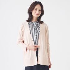 【ウォッシャブル】ヴィスコースストレッチカーディガン