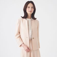 【美シリーズ・セットアップ対応・ウォッシャブル】オックスストレッチジャケット