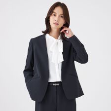 【美シリーズ・セットアップ対応・ウォッシャブル】バックサテンジョーゼットジャケット