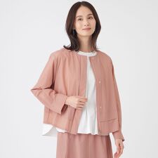 【はっ水・UV・ウォッシャブル】エアリーナイロンブルゾン