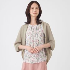 【ウォッシャブル】シアーポンチョ