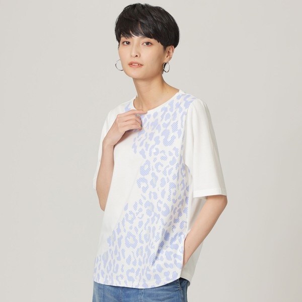 ◇◇【ウォッシャブル】スラッシュパンサープリントTシャツ