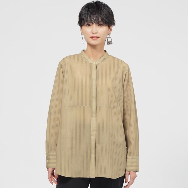 ブラウス シャツ 「L」「カタログ掲載品」「1枚で決まる」「ウォッシャブル」サッカーストレッチフレアブラウス レディース L】【カタログ掲載品】【1枚で決まる】【ウォッシャブル