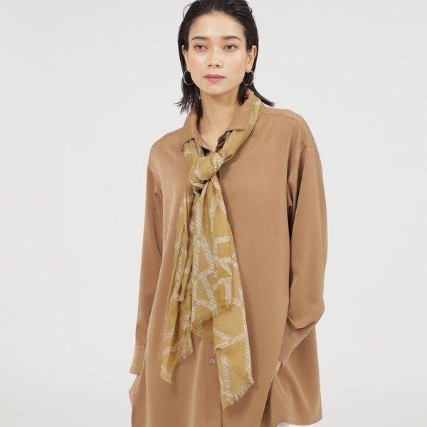 極美品 最高級 GIORGIO ARMANI グレンチェック大判ストール グレー ストール レディース メンズ おしゃれ 大判 チェックストール