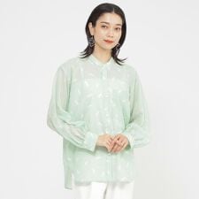【1枚できまる】【カタログ掲載品】【ウォッシャブル】クラフトパンサーシアーコンビブラウス