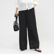 【カタログ掲載品】【ウォッシャブル】タイルエンブロイダリーパンツ