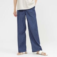 エヴェックス バイ クリツィア(EVEX by KRIZIA)の【接触冷感】【ウォッシャブル】クールデニムベイカーパンツ