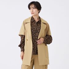 【防しわ】【イージーケア】【マシンウォッシャブル】オータムタンブラーポンチョジレ