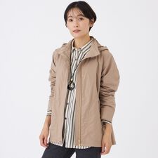 【カタログ掲載】【はっ水・マシンウォッシャブル】グレイスメモリーフーデッドブルゾン