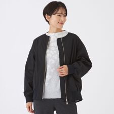 【はっ水・マシンウォッシャブル】グレイスメモリーノーカラーブルゾン