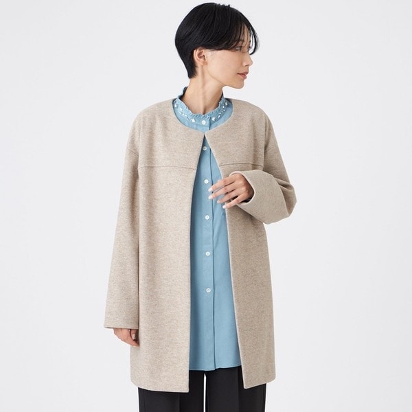 L】【カタログ掲載】【ウォッシャブル】ウールライクジャージ