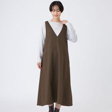 【カタログ掲載】【マシンウォッシャブル】シャークツイードジャンパースカート