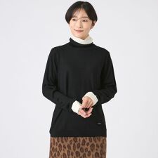 【追加・カタログ掲載・ウォッシャブル】ダブルタートルネックニットプルオーバー
