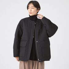 【カタログ掲載】【マシンウォッシャブル】アニマルキルトノーカラージャケット