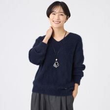 【SANYO Style EDITION掲載】フォックスウールファーニットプルオーバー