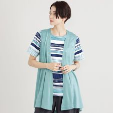 【ウォッシャブル】ハイゲージジレ