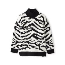 【カタログ掲載】フェザーヤーンゼブラニットプルオーバー