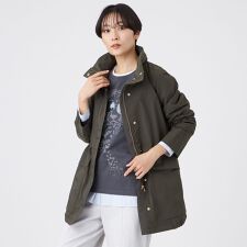 【花粉対策・はっ水・ウォッシャブル】ポランタフタミドルコート