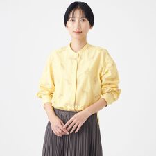 【カタログ掲載・ウォッシャブル】ゼブラエンブロイダリーシャツ