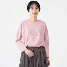 【カタログ掲載・ウォッシャブル】アニマルエンブロイダリーカットソー