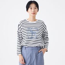 【カタログ掲載・ウォッシャブル】アニマルエンブロイダリーカットソー