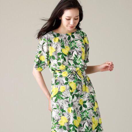 ウォッシャブル 接触冷感 サマーレモンワンピース エヴェックス バイ クリツィア Evex By Krizia U5j ファッション通販 マルイウェブチャネル