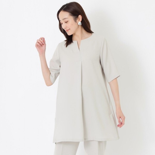 S.ESSENTIALS 　エッセンシャルズワードローブ　 チュニックブラウス S.ESSENTIALS｜【ESSENTIALS WARDROBE】ウォッシャブル
